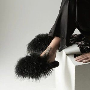 fluff momma mongolian clog